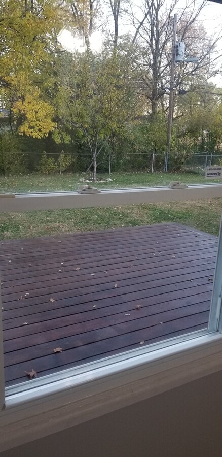 Back yard and Deck - 3719 Gerrard Ave