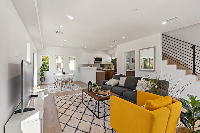 Kitchen and Living Room - 2120 N Beachwood Dr Townhome