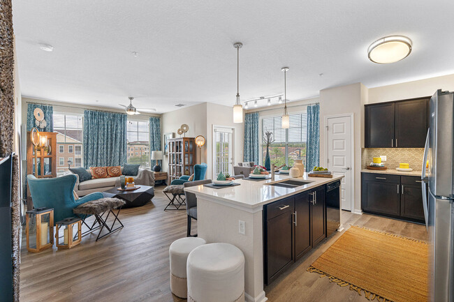 Sleek Quartz Countertops - Cortland Jubilee Park Apartments