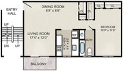 1BR/1BA
