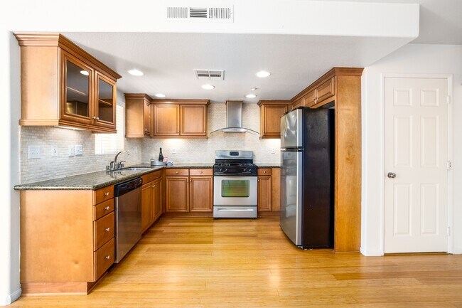 Open Concept Kitchen, Bamboo Floors Throughout - Villas at Magnolia Place