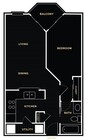 One Bedroom Floor Plan
