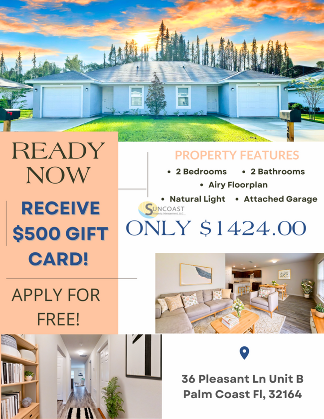 Centrally Located Palm Coast 2/2! Get a $5... - Centrally Located Palm Coast 2/2! Get a $5... Apartment Unit B