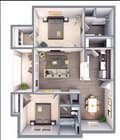 B1 - 2x2 - 953 sqft