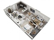 Floor plans are artist’s rendering. All dimensions are approximate. Actual product and specifications may vary in dimension or detail. Not all features are available in every apartment. Prices and availability are subject to change.