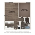 1 Bedroom, 1 Bathroom