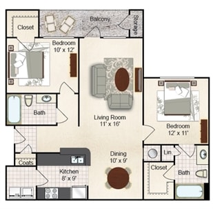 2x2 990SF sq ft 990-990 - Magnolia