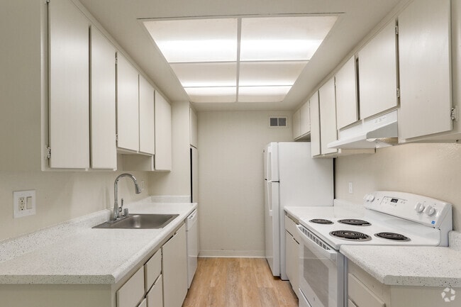 2BR, 1BA - 765SF - Kitchen - Blossom Oaks Apartments