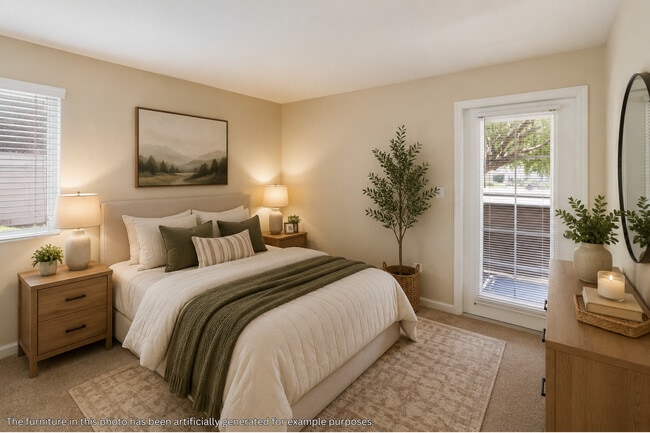 1 Bedroom 1 Bathroom - Bedroom - Sycamore Terrace Apartments
