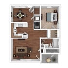 The Albemarle - 1 Bedroom, 1 Bath, 730 sq. ft.