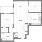 1B+Den.B floor plan Broadstone Inkwell