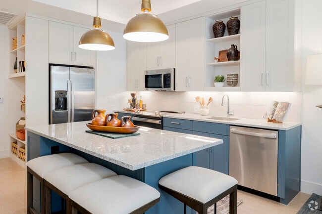 1 habitación, 1 baño, 756 pies cuadrados, cocina - The Beverly