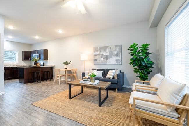 2BR, 1BA - 1,002SF - Living Room