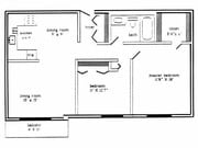 2 BD, 1 BA - (940sqft)