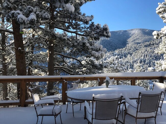 Terraza trasera en invierno - 519 Sugarloaf Rd