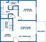 1BR/1BA