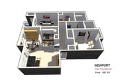 Dos habitaciones/dos baños