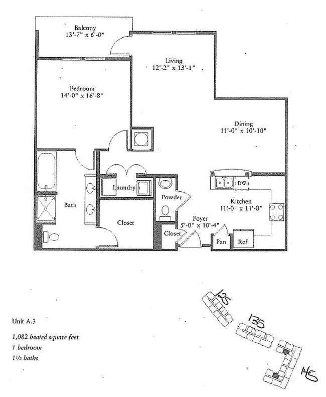 Plano de planta - 145 Pier View St Unidad 145 Pier View Street #114
