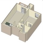 1BR/1BA
