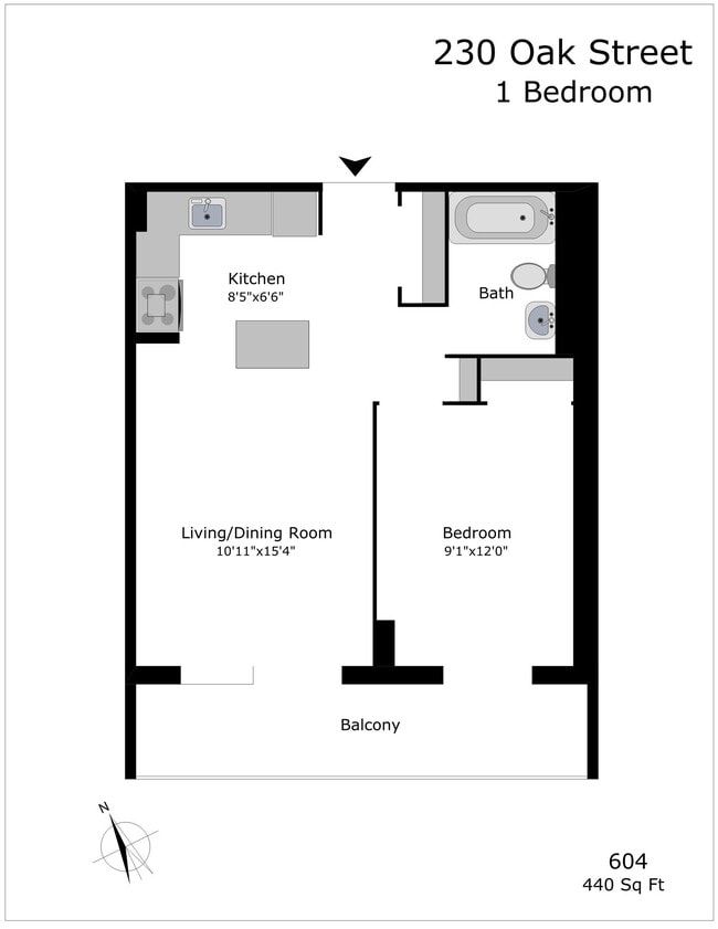 Building Photo - 230 Oak St Unit 404