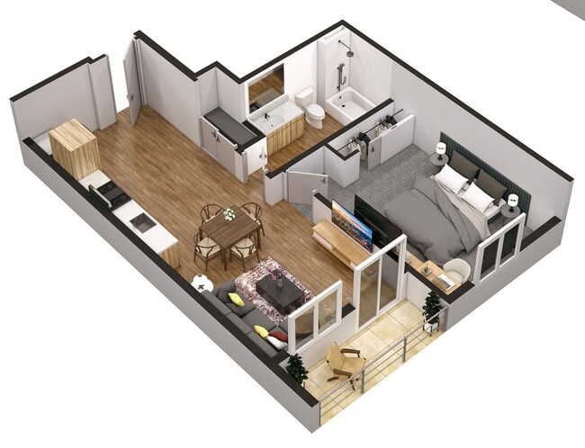 Photo - Modern Studio, One, and Two-Bedroom Apartm...