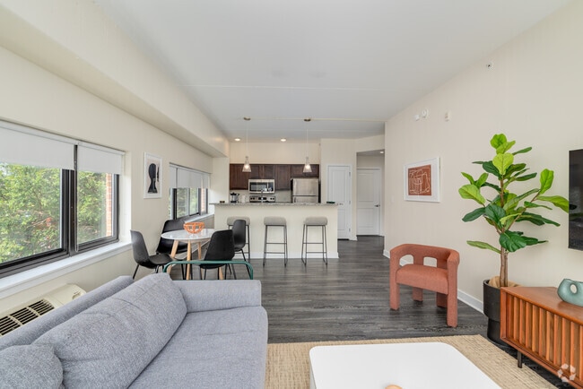 2HAB, 2BA - 1,130 ft² - Sala de estar/Cocina