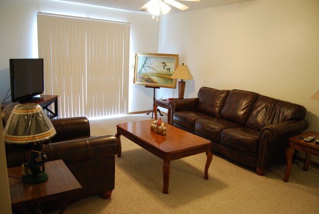 2B/1B View of Living Room