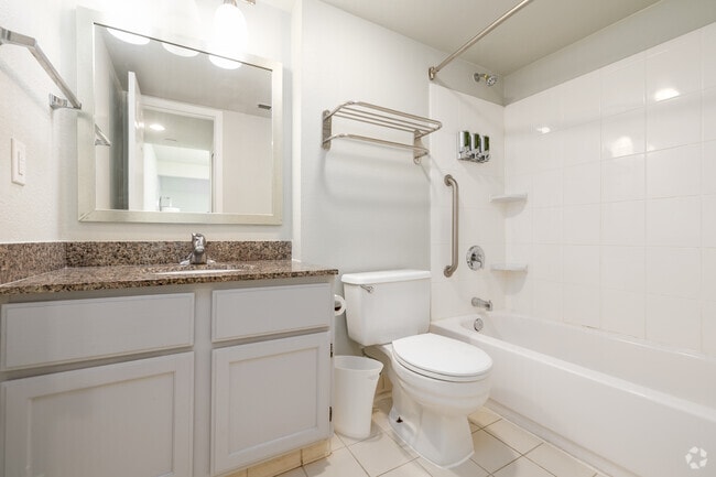 2BR, 2BA - 775SF - Primary Bathroom - The Haven at Academy