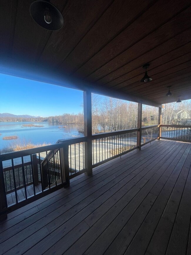 Photo - Amazing custom built Alaskan Log home across from Rainbow Lake!  Fully Furnished!