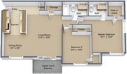 2 Bedroom 1.5 Bathroom