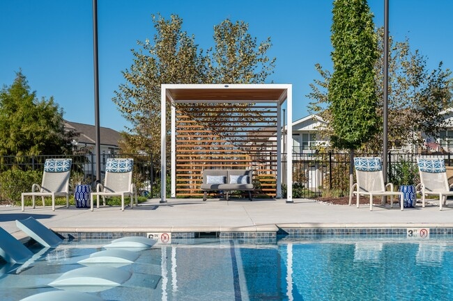 Shaded Poolside Cabanas
