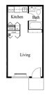 Studio Apartment Floor Plan