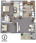 Highland Meadows - 2 Bed/2 Bath | 1142 Square Feet