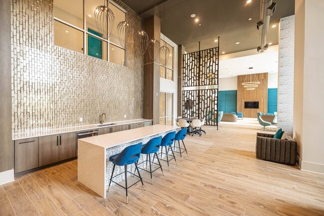 Demonstration Kitchen - Spacious resident gathering area designed for entertaining, community events and shared experiences close to home.