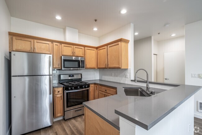 1BR, 1BA - 470SF - Kitchen