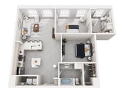 2A floor plan The Lofts at King Mill