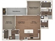 Floor plans are artist’s rendering. All dimensions are approximate. Actual product and specifications may vary in dimension or detail. Not all features are available in every apartment. Prices and availability are subject to change.