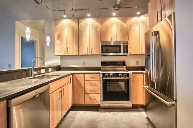 Stylish kitchen with luxurious finishes