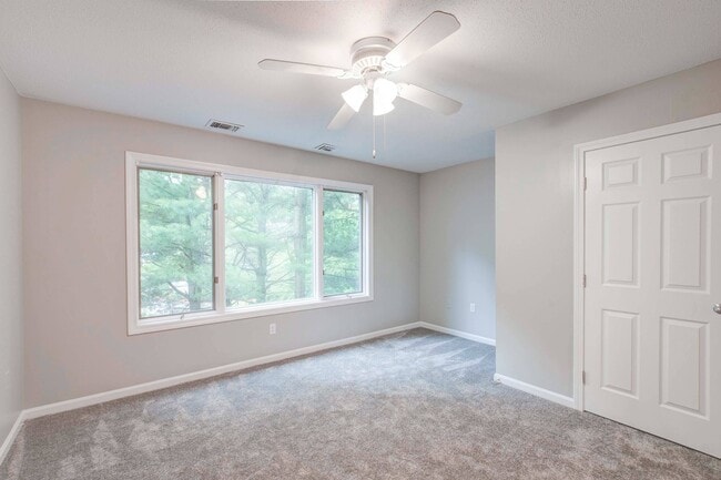Bedroom with large windows