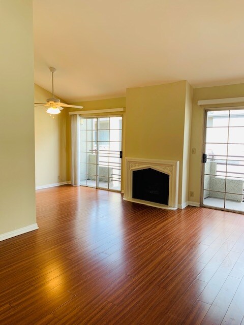 Living Room with Fireplace and 2 Balconies! - 2908 W. Victory
