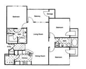3BR/2BA
