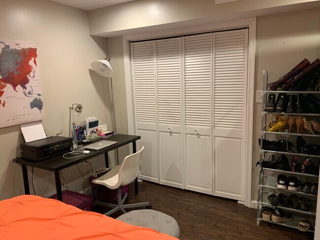 spacious bedroom closet - 7606 16th St NW Unit 1br