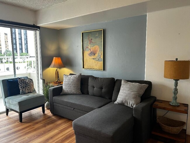 Living Room Area - 1690 Ala Moana Blvd Unit 805