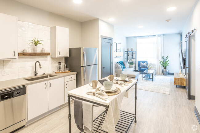 1BR, 1BA - 686 SF - Kitchen - Bolt + Tie Apartments