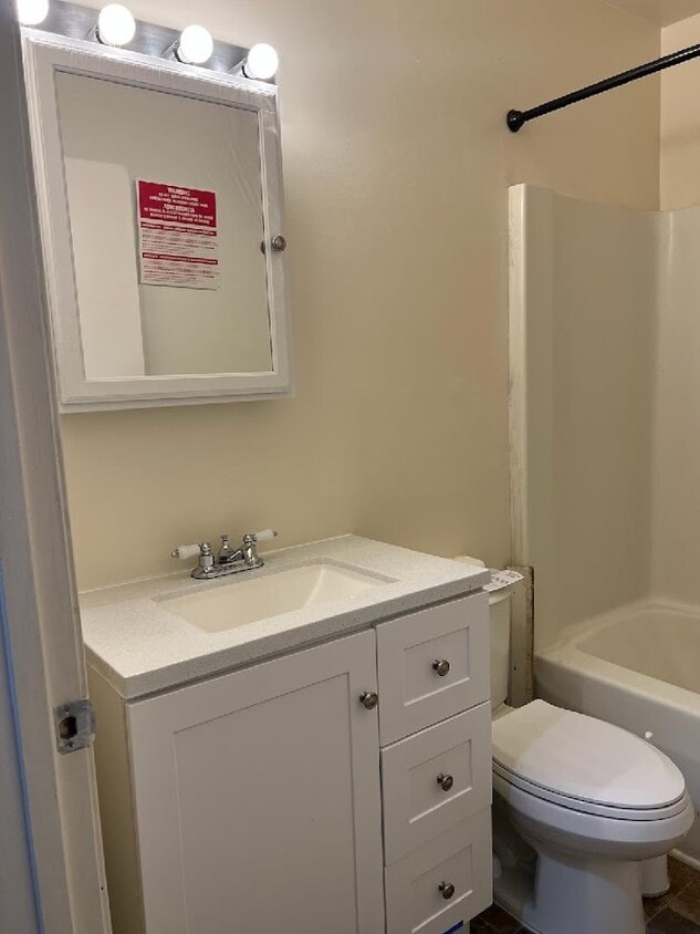 new bathroom vanity, toilet - 2634 N Charles St (Baltimore, MD)