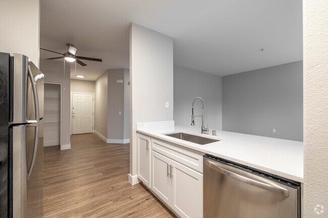 The Conifer - Kitchen *2BR, 2BA - 1,180SF - Kitchen/Entrance