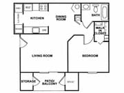 1BR/1BA