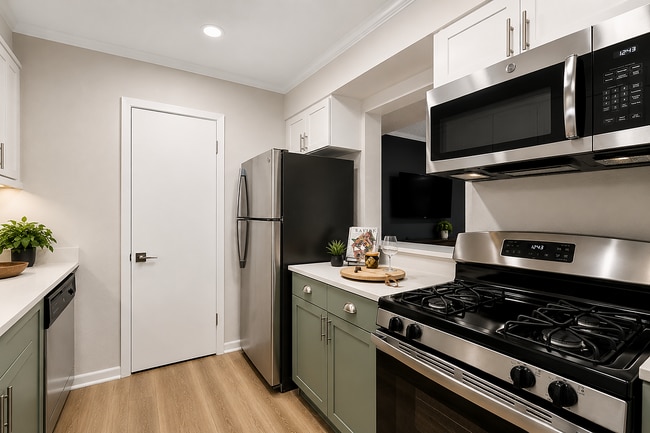 Modern apartment kitchens with stylish finishes and everyday functionality.