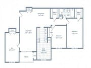 2 bed 1 bath den 1093