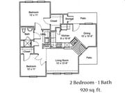 2BR/1BA